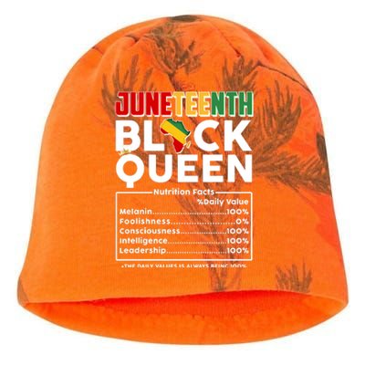 Juneteenth Black Queen Nutritional Facts Kati - Camo Knit Beanie