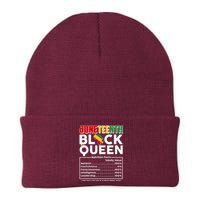 Juneteenth Black Queen Nutritional Facts Knit Cap Winter Beanie