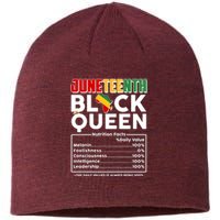 Juneteenth Black Queen Nutritional Facts Sustainable Beanie