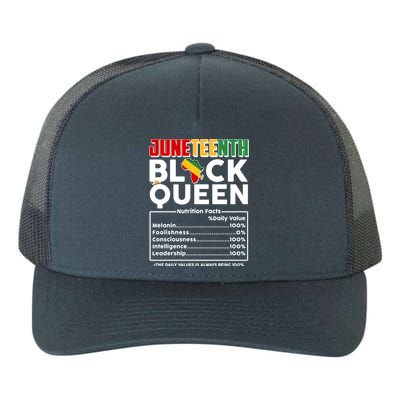 Juneteenth Black Queen Nutritional Facts Yupoong Adult 5-Panel Trucker Hat