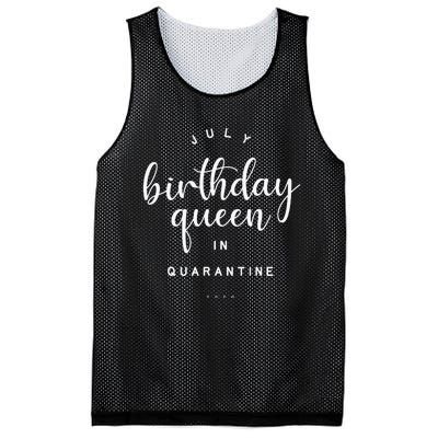 July Birthday Queen in Quarantine Cute Social Distance Gift Mesh Reversible Basketball Jersey Tank