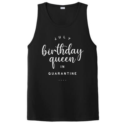 July Birthday Queen in Quarantine Cute Social Distance Gift PosiCharge Competitor Tank