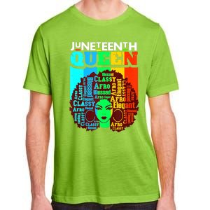 Juneteenth Black Queen Afro Melanin Girl Magic Women Girl Adult ChromaSoft Performance T-Shirt