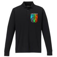 Juneteenth Black Queen Afro Melanin Girl Magic Women Girl Performance Long Sleeve Polo