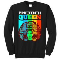 Juneteenth Black Queen Afro Melanin Girl Magic Women Girl Sweatshirt