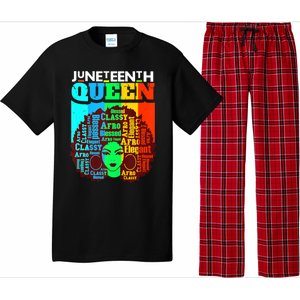 Juneteenth Black Queen Afro Melanin Girl Magic Women Girl Pajama Set