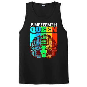 Juneteenth Black Queen Afro Melanin Girl Magic Women Girl PosiCharge Competitor Tank