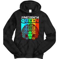 Juneteenth Black Queen Afro Melanin Girl Magic Women Girl Tie Dye Hoodie