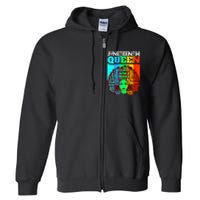 Juneteenth Black Queen Afro Melanin Girl Magic Women Girl Full Zip Hoodie