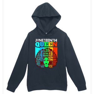 Juneteenth Black Queen Afro Melanin Girl Magic Women Girl Urban Pullover Hoodie