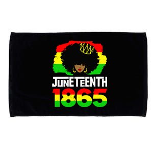 Juneteenth Black Queen Afro Melanin Magic Gift Microfiber Hand Towel