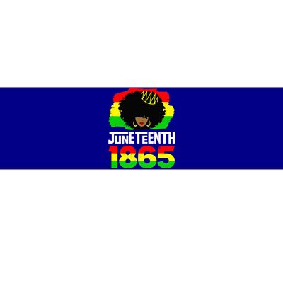 Juneteenth Black Queen Afro Melanin Magic Gift Bumper Sticker