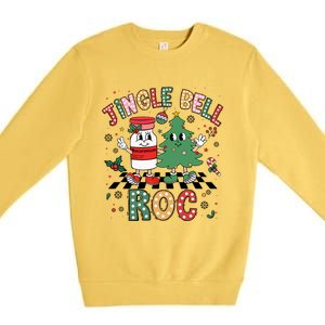 Jingle Bell Rock Christmas Nurse Crna Icu Micu Cvicu Rn Xmas Cool Gift Premium Crewneck Sweatshirt