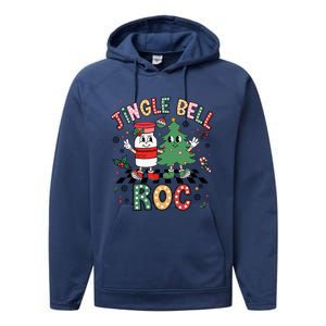 Jingle Bell Rock Christmas Nurse Crna Icu Micu Cvicu Rn Xmas Cool Gift Performance Fleece Hoodie