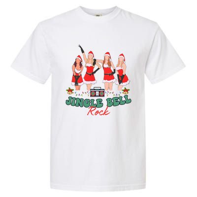 Jingle Bell Rock Girls Christmas Garment-Dyed Heavyweight T-Shirt