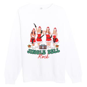 Jingle Bell Rock Girls Christmas Premium Crewneck Sweatshirt