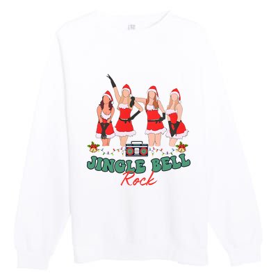 Jingle Bell Rock Girls Christmas Premium Crewneck Sweatshirt