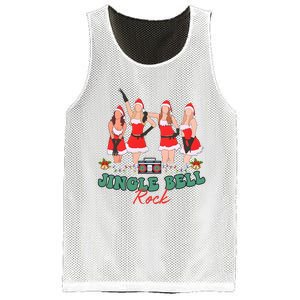 Jingle Bell Rock Girls Christmas Mesh Reversible Basketball Jersey Tank