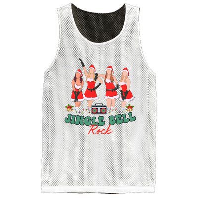 Jingle Bell Rock Girls Christmas Mesh Reversible Basketball Jersey Tank