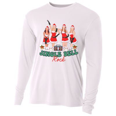 Jingle Bell Rock Girls Christmas Cooling Performance Long Sleeve Crew