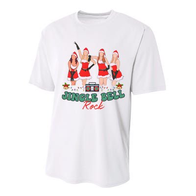 Jingle Bell Rock Girls Christmas Performance Sprint T-Shirt