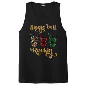 Jingle Bell Rockin Merry Christmas Santa Rock Fan Funny Gift Xmas Gift PosiCharge Competitor Tank