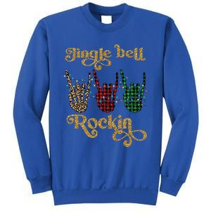 Jingle Bell Rockin Merry Christmas Santa Rock Fan Funny Gift Xmas Gift Sweatshirt