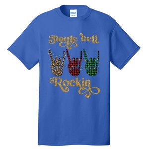 Jingle Bell Rockin Merry Christmas Santa Rock Fan Funny Gift Xmas Gift Tall T-Shirt