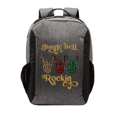 Jingle Bell Rockin Merry Christmas Santa Rock Fan Funny Gift Xmas Gift Vector Backpack