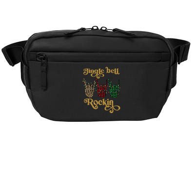 Jingle Bell Rockin Merry Christmas Santa Rock Fan Funny Gift Xmas Gift Crossbody Pack