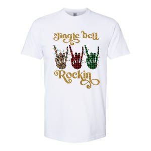 Jingle Bell Rockin Merry Christmas Santa Rock Fan Funny Gift Xmas Gift Softstyle CVC T-Shirt