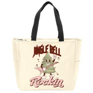 Jingle Bell Rockin Guitar Tree Zip Tote Bag