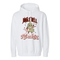 Jingle Bell Rockin Guitar Tree Garment-Dyed Fleece Hoodie