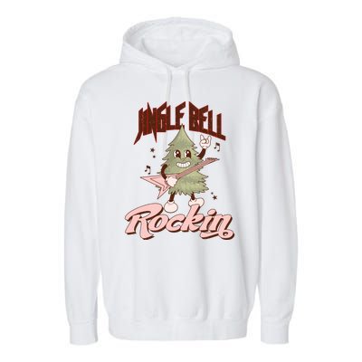 Jingle Bell Rockin Guitar Tree Garment-Dyed Fleece Hoodie