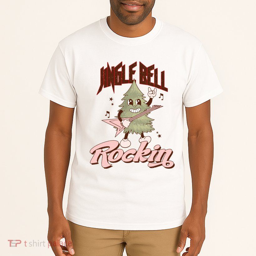 Jingle Bell Rockin Guitar Tree Tall T-Shirt