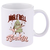 Jingle Bell Rockin Guitar Tree 11oz C Handle Ceramic Mug