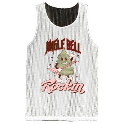 Jingle Bell Rockin Guitar Tree Mesh Reversible Basketball Jersey Tank