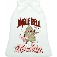 Jingle Bell Rockin Guitar Tree Ceramic Bell Ornament