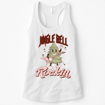 Jingle Bell Rockin Guitar Tree Womens Tank Top