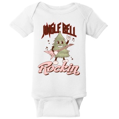 Jingle Bell Rockin Guitar Tree Baby Bodysuit