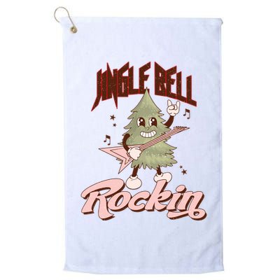 Jingle Bell Rockin Guitar Tree Golf Towel