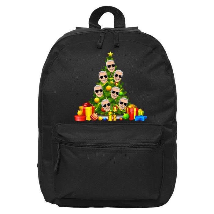 Joe Biden Rockin Around The Christmas Tree 16 in Basic Backpack