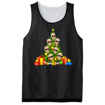 Joe Biden Rockin Around The Christmas Tree Mesh Reversible Basketball Jersey Tank