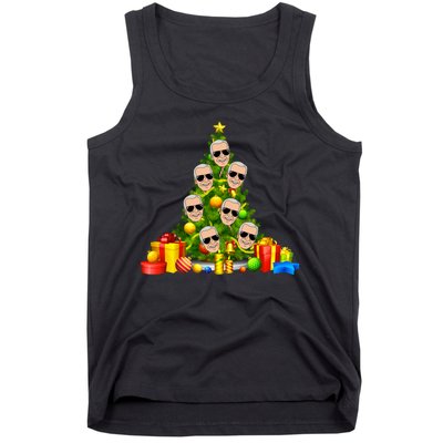 Joe Biden Rockin Around The Christmas Tree Tank Top