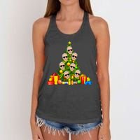 Joe Biden Rockin Around The Christmas Tree Women's Knotted Racerback Tank