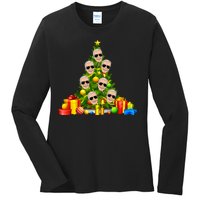 Joe Biden Rockin Around The Christmas Tree Ladies Long Sleeve Shirt