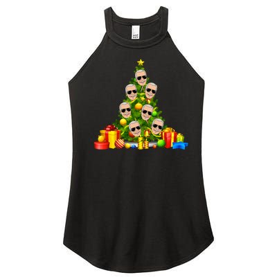 Joe Biden Rockin Around The Christmas Tree Women's Perfect Tri Rocker Tank