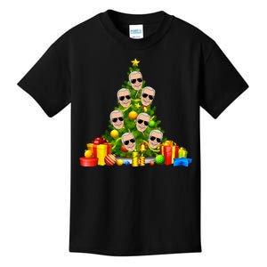 Joe Biden Rockin Around The Christmas Tree Kids T-Shirt