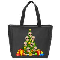 Joe Biden Rockin Around The Christmas Tree Zip Tote Bag