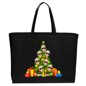 Joe Biden Rockin Around The Christmas Tree Cotton Canvas Jumbo Tote